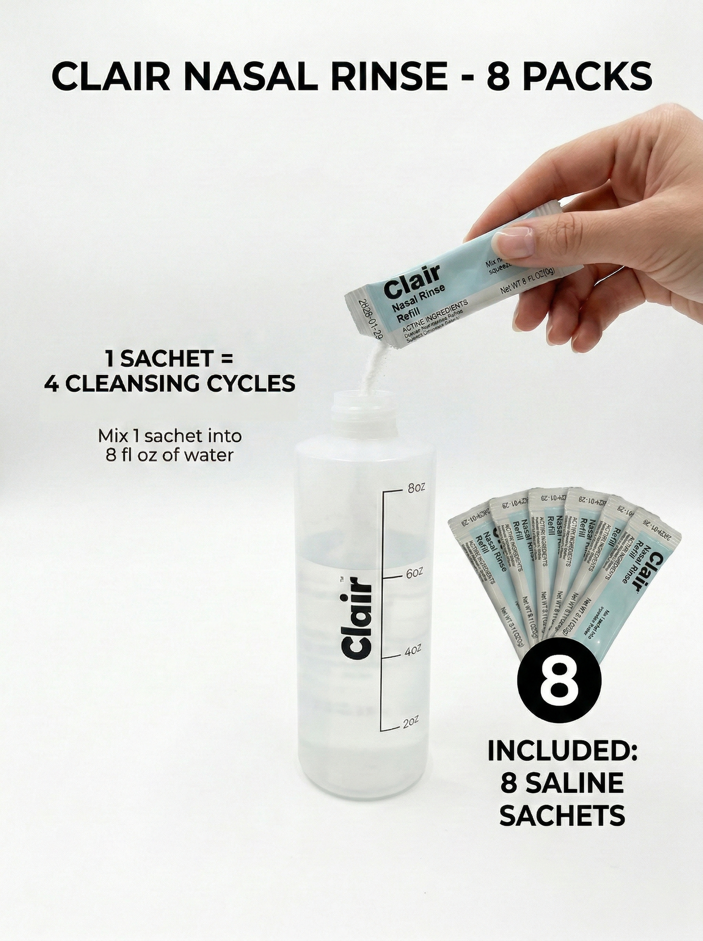Tip + Saline Refill Pack (90 day supply)