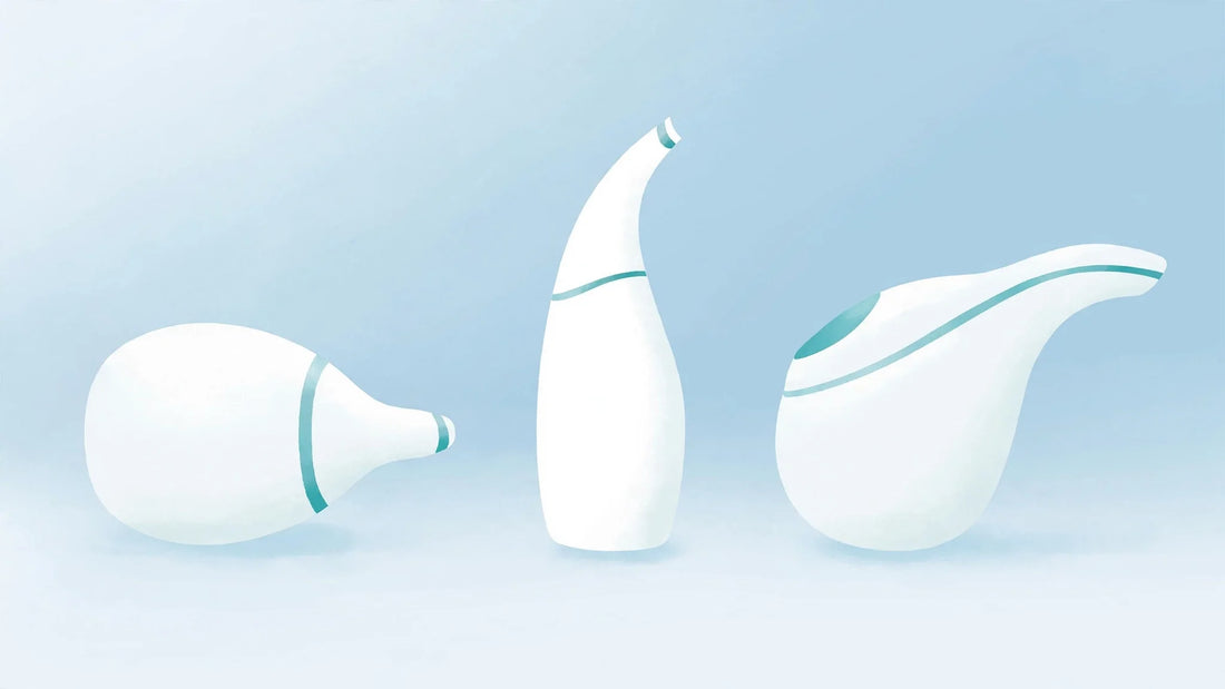 Three nasal rinse devices compared side by side