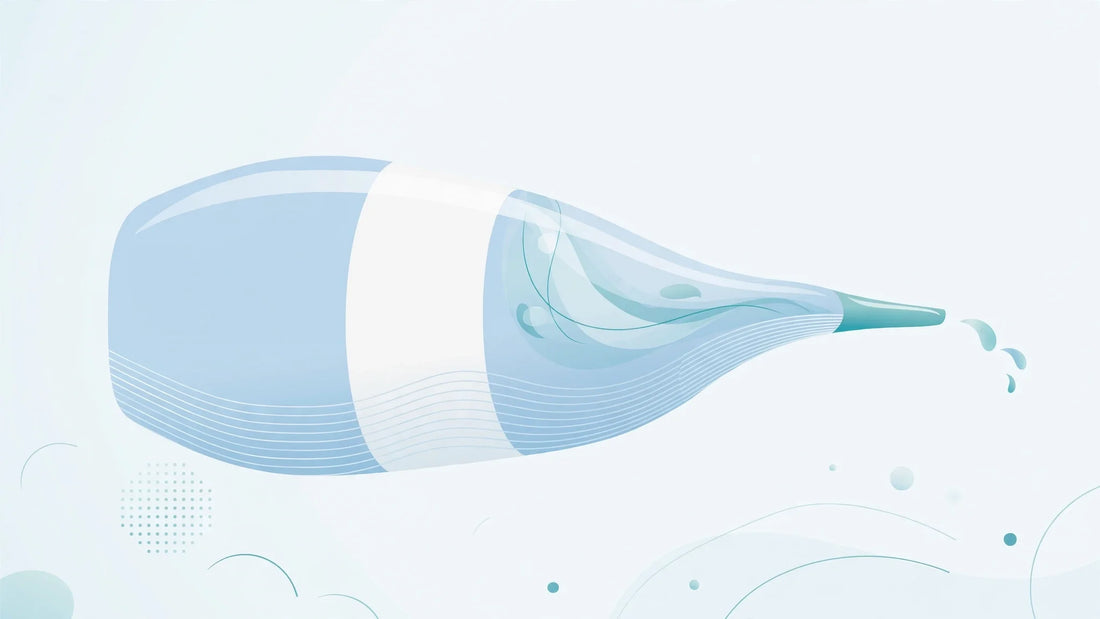 Squeeze bottle for nasal rinsing