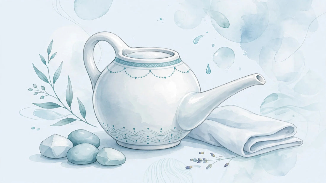 Ceramic neti pot for nasal irrigation